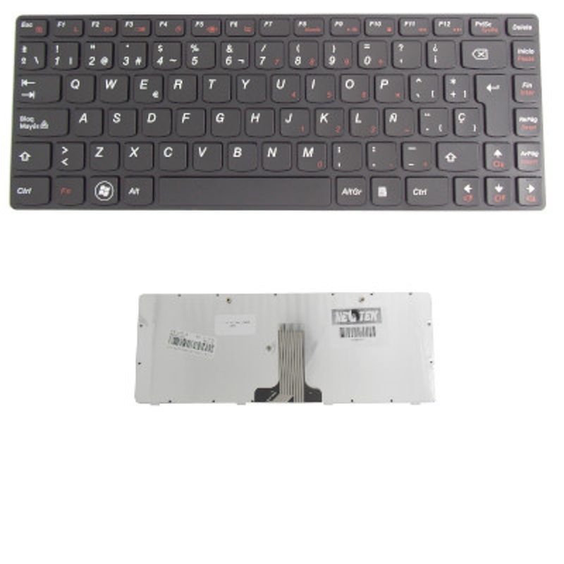 NEOTEK - Teclado Repuesto Lenovo G470 Español Latino con Ñ Negro