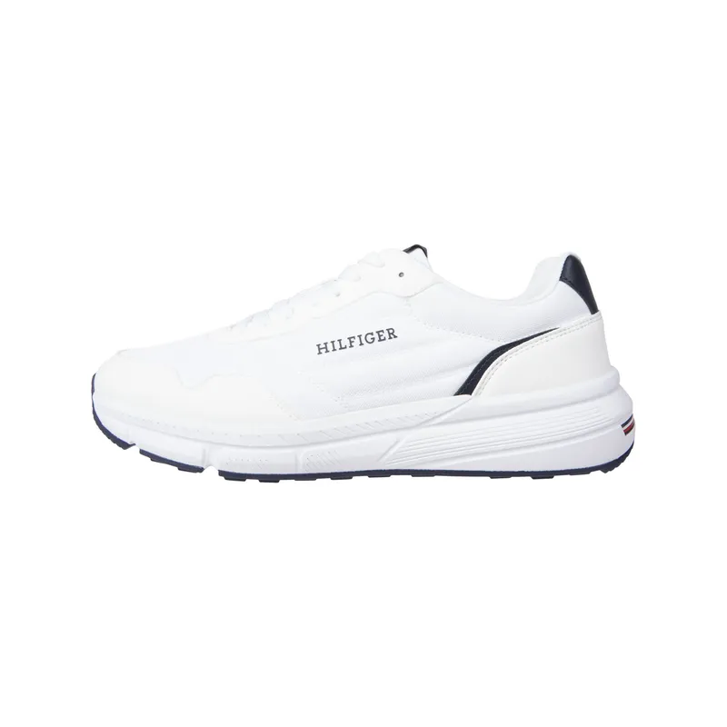 TOMMY HILFIGER - Tenis blanco robustas con mezcla de texturas Tommy Hilfiger