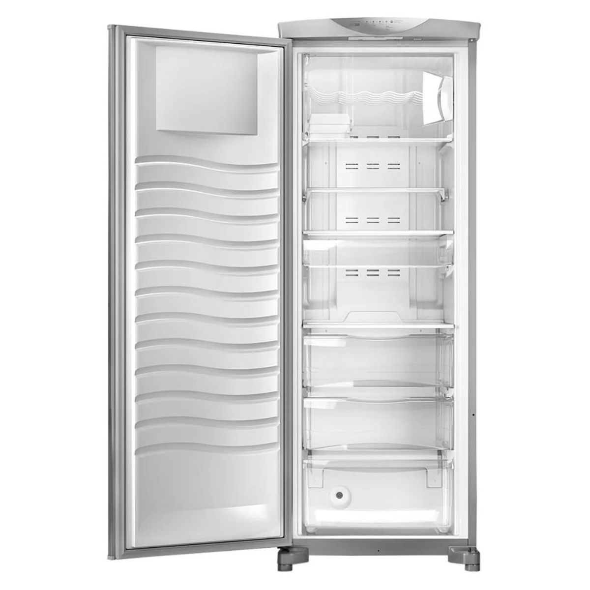 WHIRLPOOL - Congelador WHIRLPOOL Vertical Frost 215 Lt WVR28NKTWF Gris