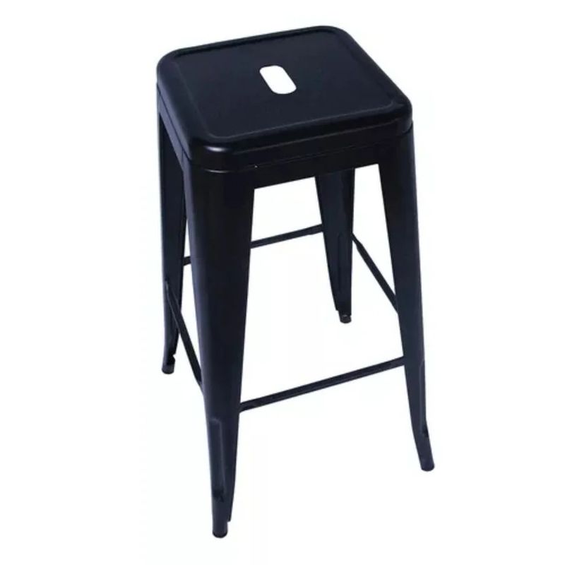 GENERICO - SILLA BAR BUTACO TOLIX METALICO BRILLANTE NEGRO
