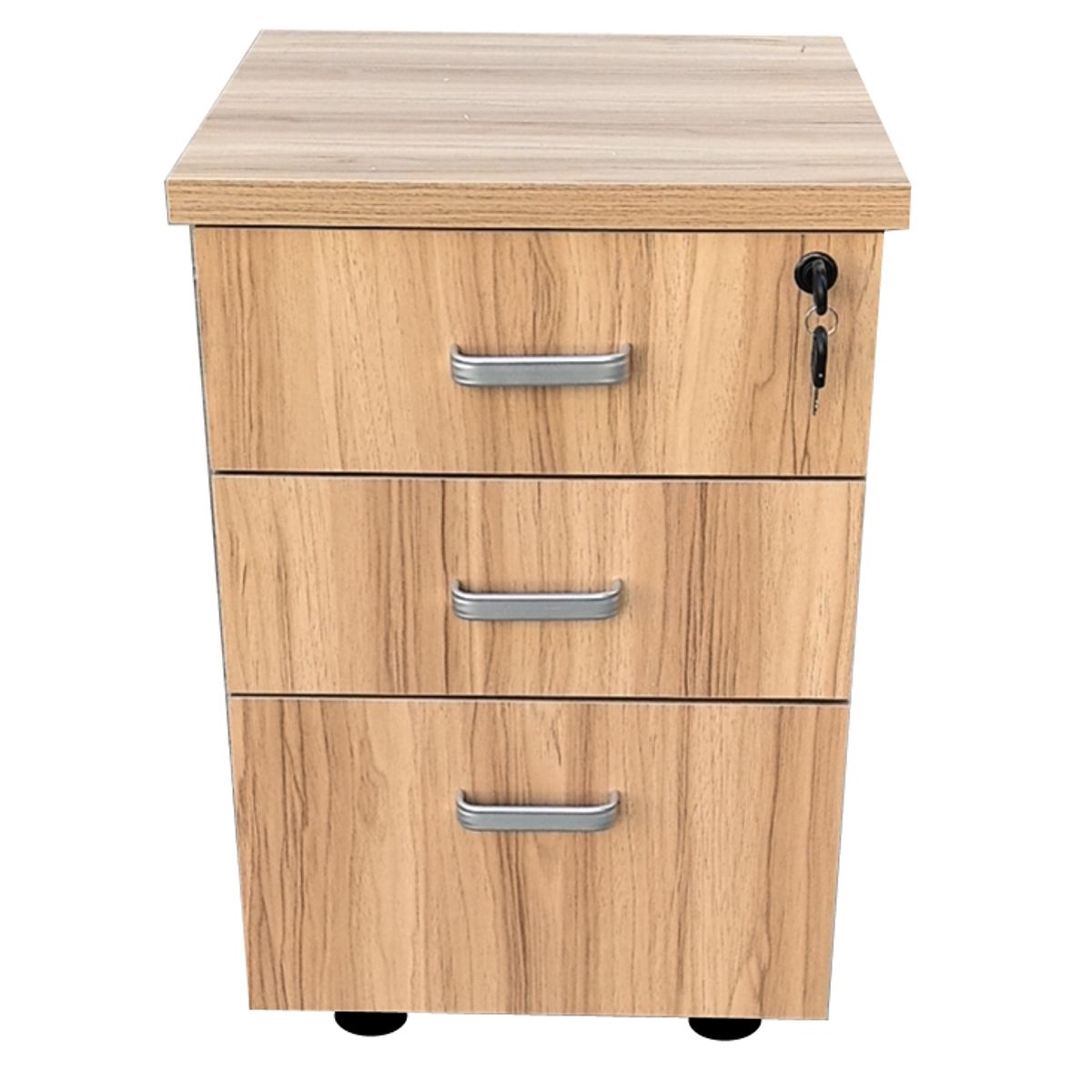 ZER - Archivador Cajonera isla de trabajo mdp claro cajon con llave