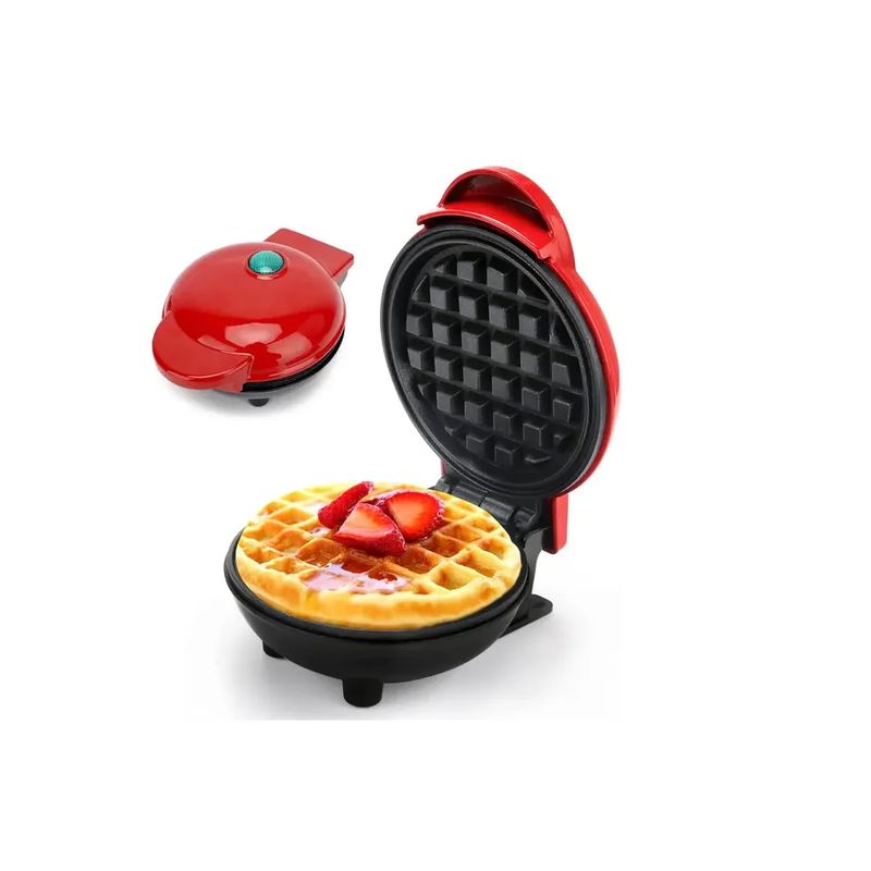 SKY - Mini Wafflera Eléctrica Con Doble Planchas Antiadherentes