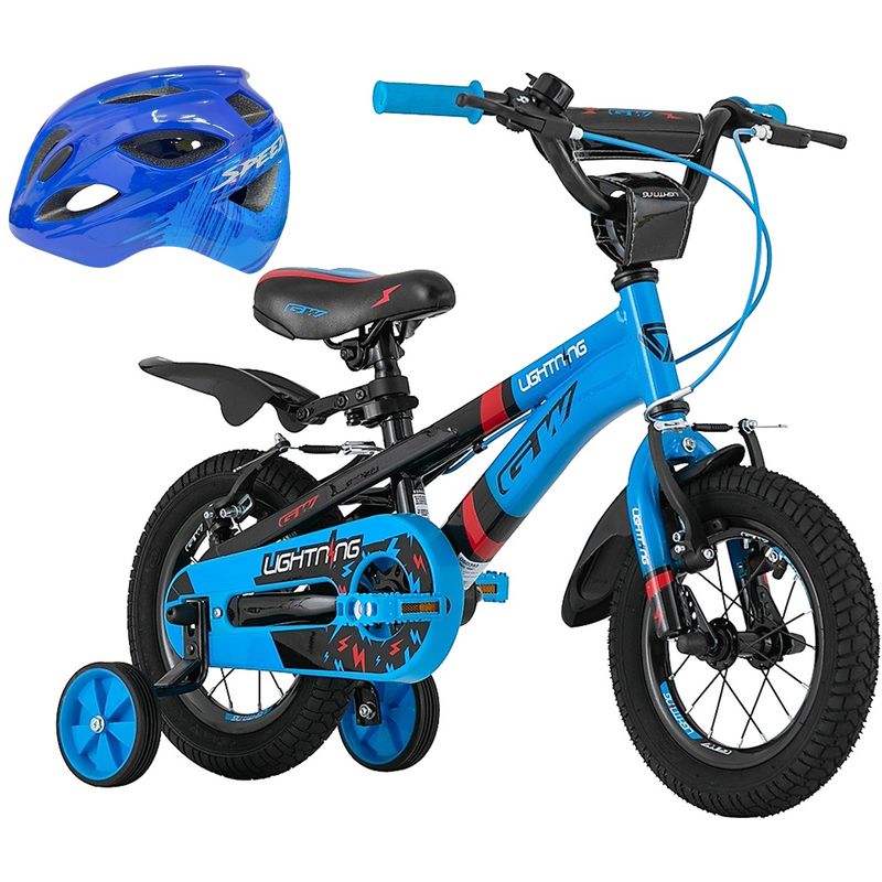 GW - Bicicleta Niño Niña Gw Rin 12 Rueda Auxiliar Con Accesorios