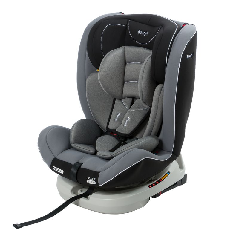 EBABY - Silla de auto con sistema ISOFIX Gris claro LOUIS EB567