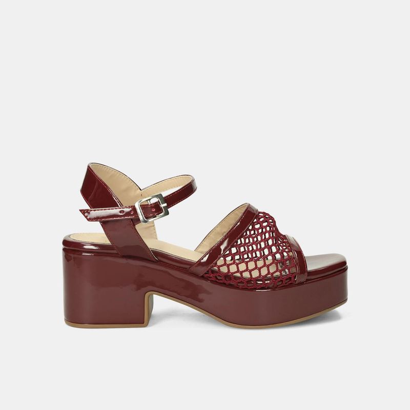 BATA - Sandalias Para Mujer Bata Vinotinto Kamaria