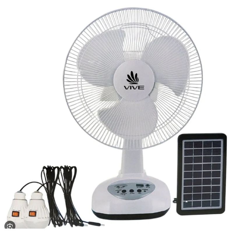 GENERICO - Ventilador Recargable de Alta Eficiencia  12 Pulgadas