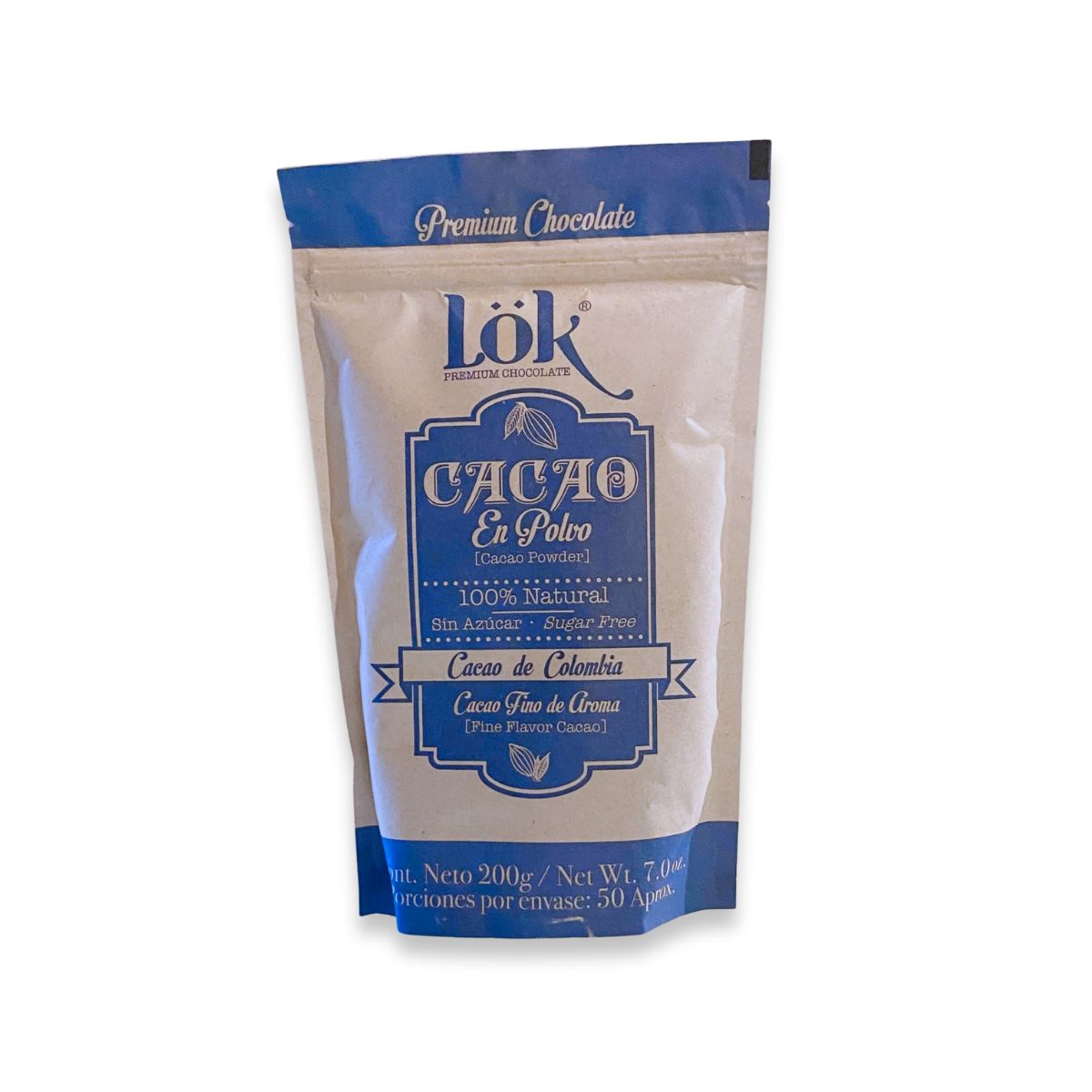LOK FOODS - Lok Cacao En Polvo 200 gramos