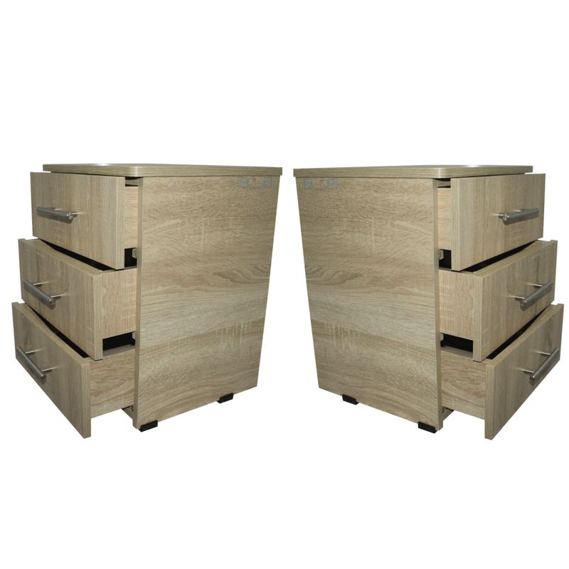 MAOS - Combo X2 Mesa De Noche  Nochero  Mesa Auxiliar