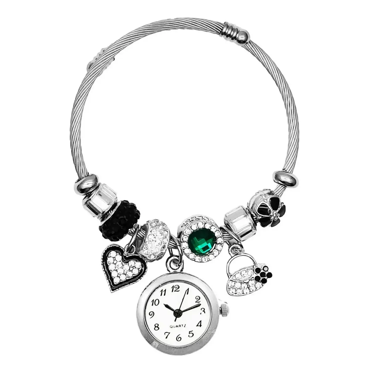 DAYOSHOP - Reloj pulsera acero inoxidable negra- con estuche