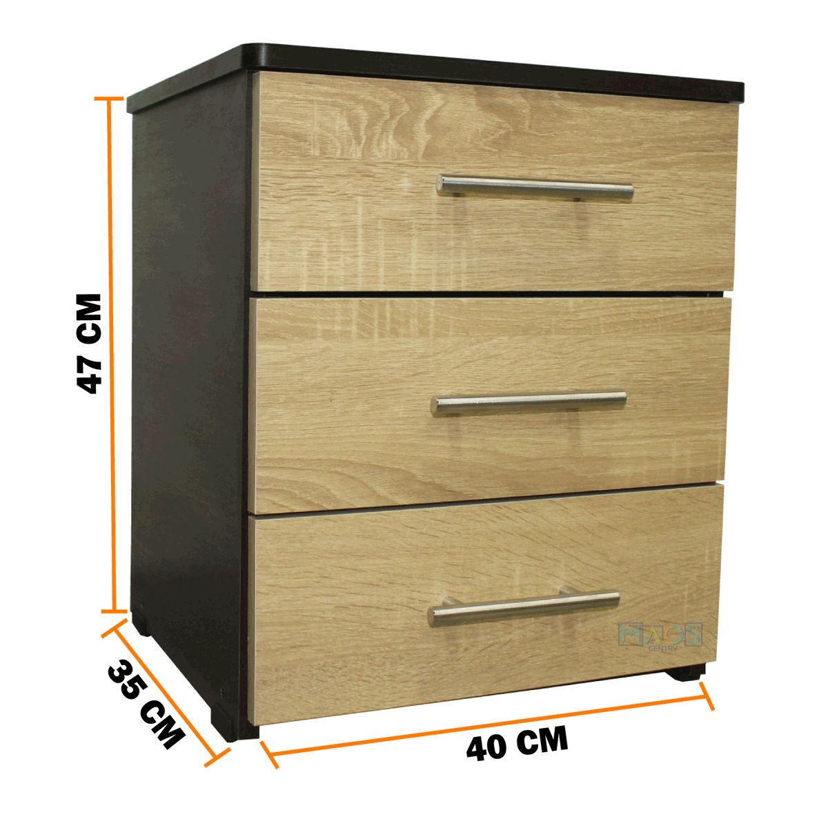 MAOS - Combo X2 Mesa De Noche  Nochero  Mesa Auxiliar