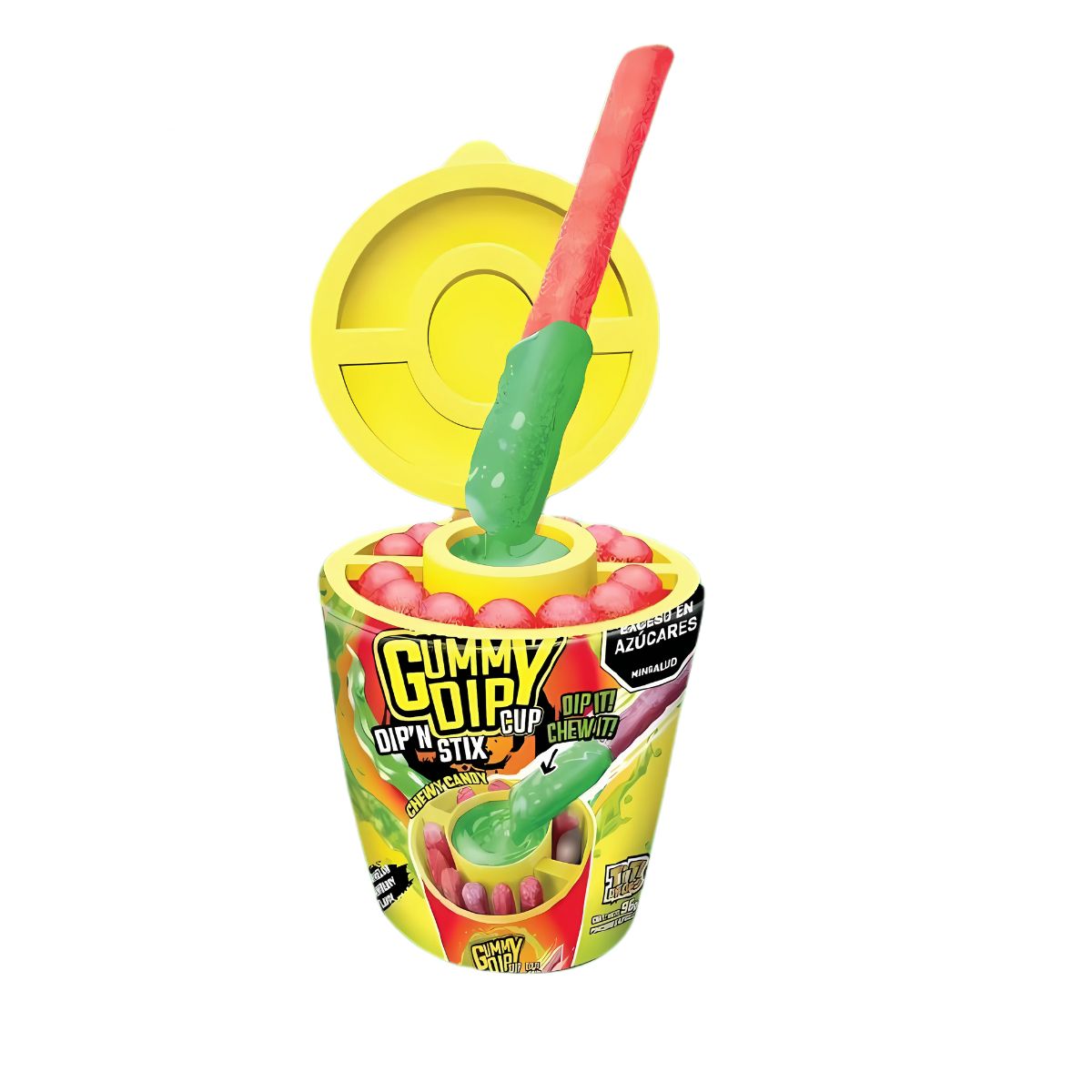 IMPORTADORA MAKA - Dulces Gummy Dip Cup X 96 gramos x 8 unidades