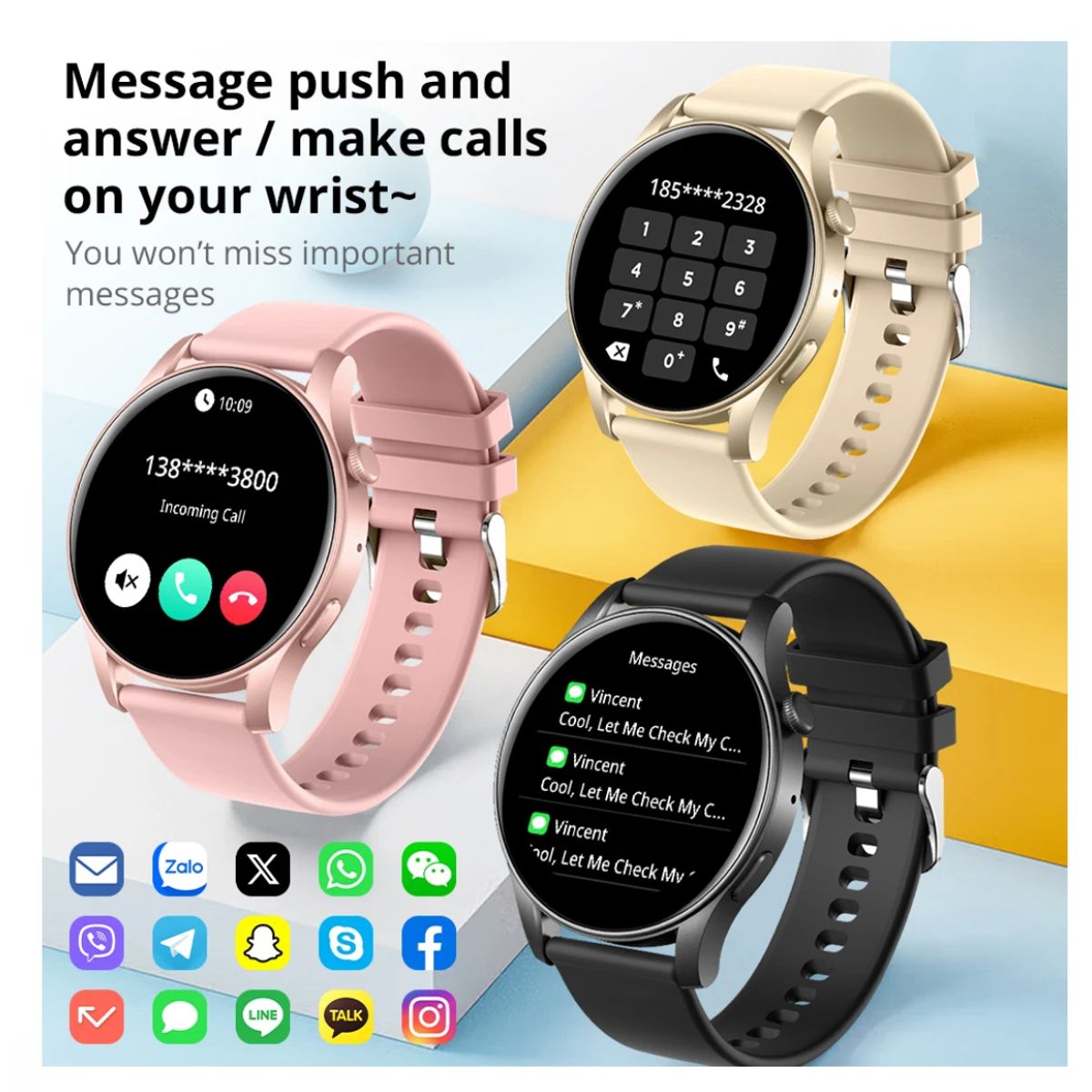 COLMI - Reloj Inteligente Mujer Asistente De Voz WhatsApp Llamadas Smart Watch