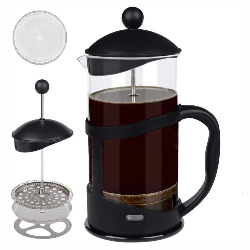 SCALA - Cafetera Prensa Francesa 1000 Ml Embolo Acero Inoxida