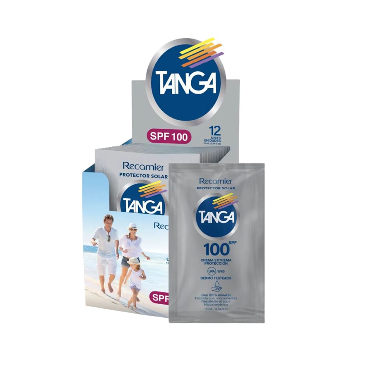 TANGA - Bloqueador SPF100 Crema Display Tanga 10Ml X 12Units