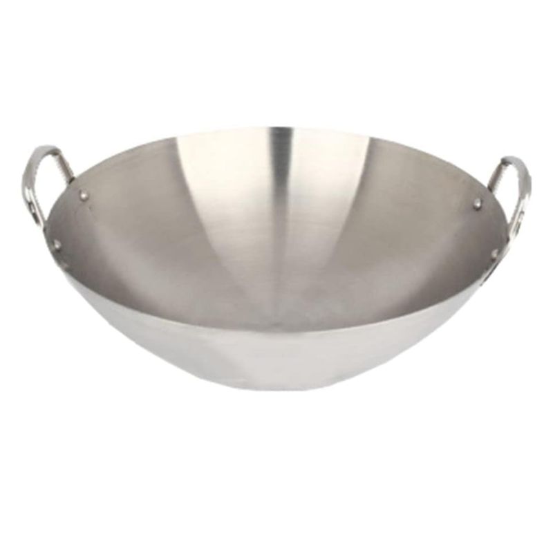 TRIPLE CLEAN - Wok De Acero Inoxidable 30 Cm Diámetro