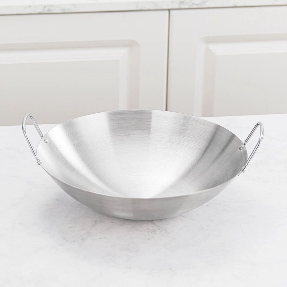 TRIPLE CLEAN - Wok De Acero Inoxidable 30 Cm Diámetro