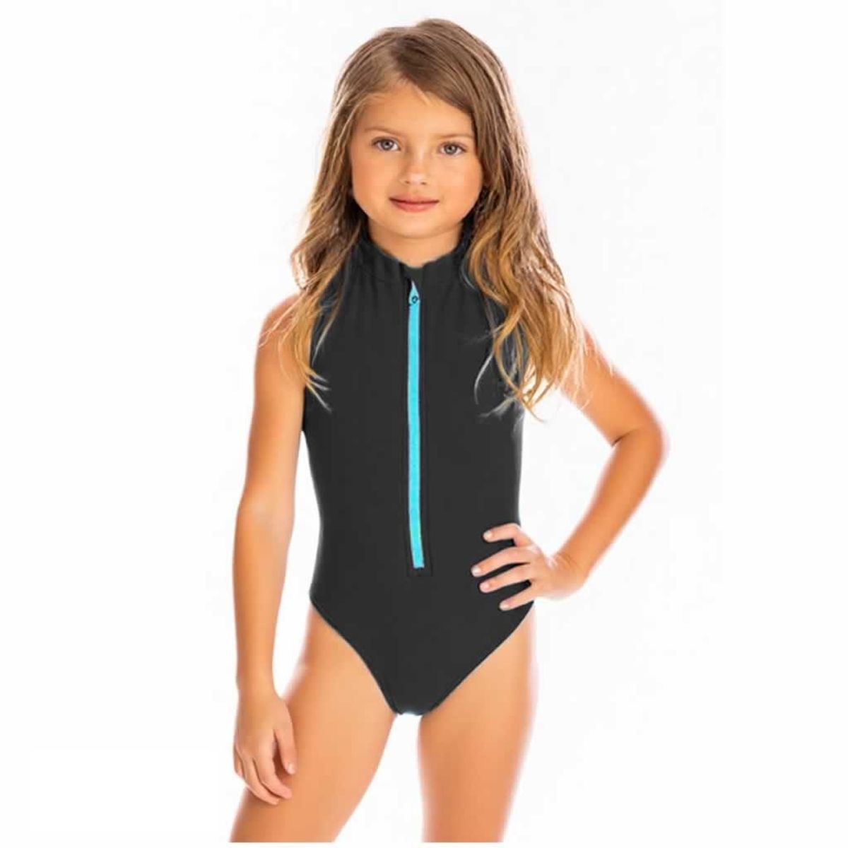 1AMIGO - Trajes de baño Enterizos Natación Para Niñas