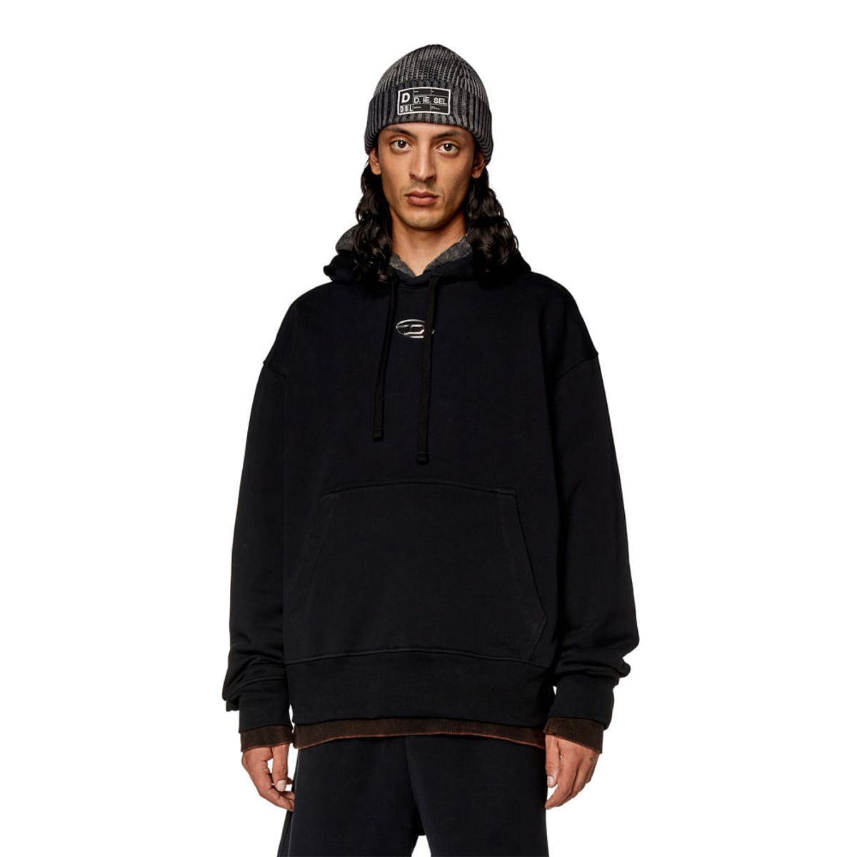 DIESEL - Buzo Cerrado Para Hombre S-Macs-Hood-Od Sweat-Shirt Diesel