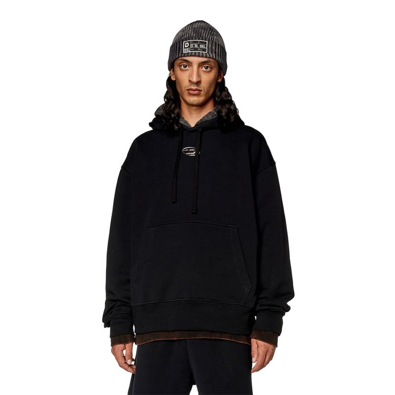 DIESEL - Buzo Cerrado Para Hombre S-Macs-Hood-Od Sweat-Shirt Diesel