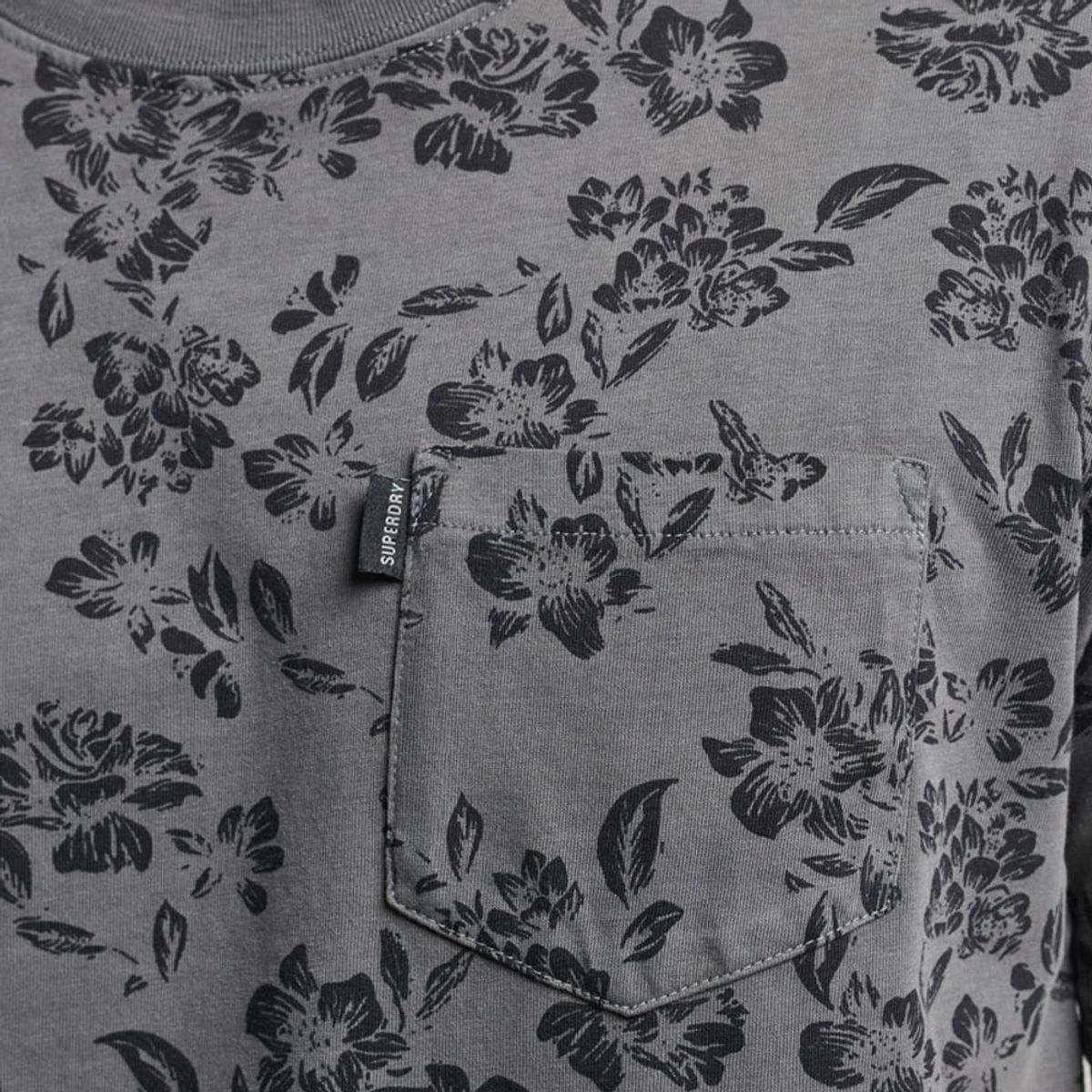 SUPERDRY - Camiseta Para Hombre Vintage Pocket Tee Aop Superdry