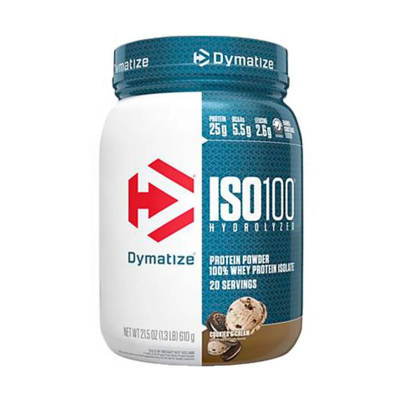 DYMATIZE - ISO100 Dymatize COOKIES AND CREAM 100% Hidrolizada Premium 610g