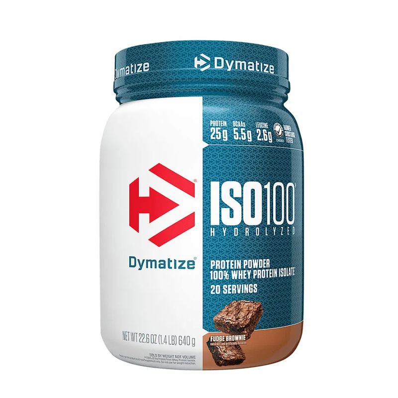 DYMATIZE - ISO100 Dymatize FUDGE BROWNIE 100% Hidrolizada Premium 610g