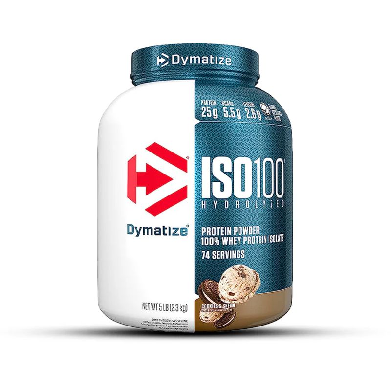 DYMATIZE - ISO100 COOKIES AND CREAM 100% Hidrolizada Premium Rápida Absorción 5LB