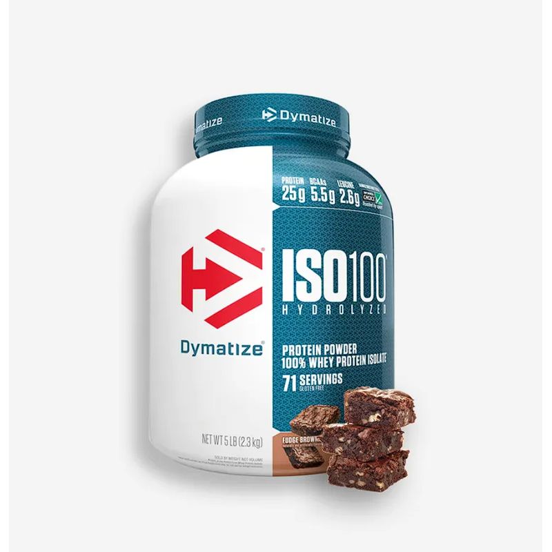 DYMATIZE - ISO100 Dymatize FUDGE BROWNIE 100% Hidrolizada Premium 3LB