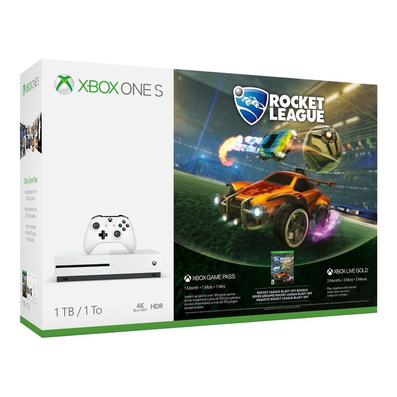 MICROSOFT - Xbox One S 1TB Rocket League Bundle  Edición Blanca