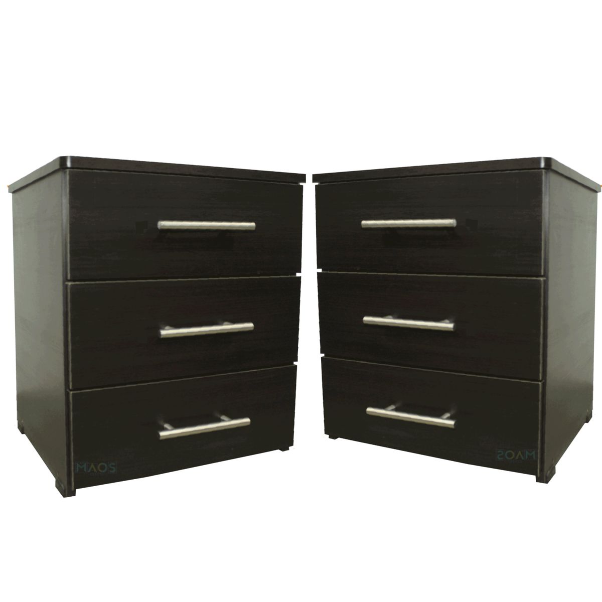 MAOS - Combo X2 Mesa De Noche  Nochero  Mesa Auxiliar