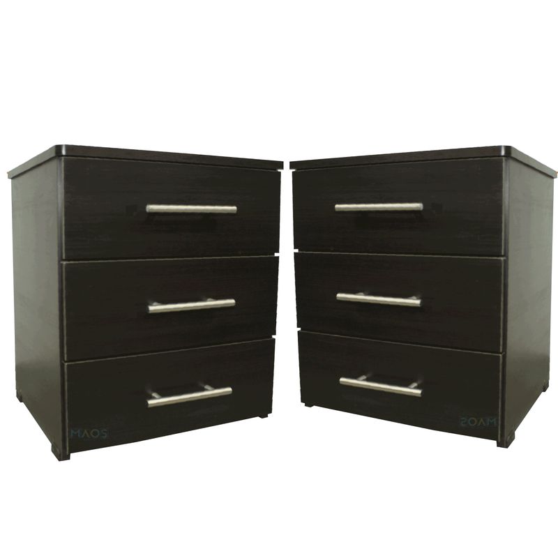 MAOS - Combo X2 Mesa De Noche  Nochero  Mesa Auxiliar