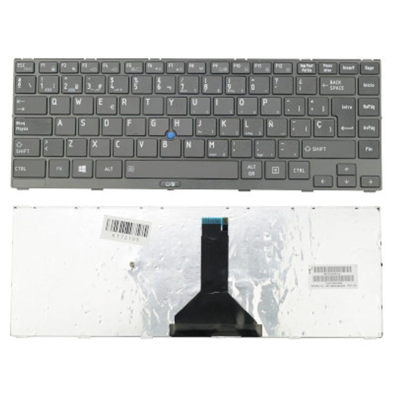 NEOTEK - Teclado Repuesto Toshiba R800 14 Español Latino con Ñ Negro Especial