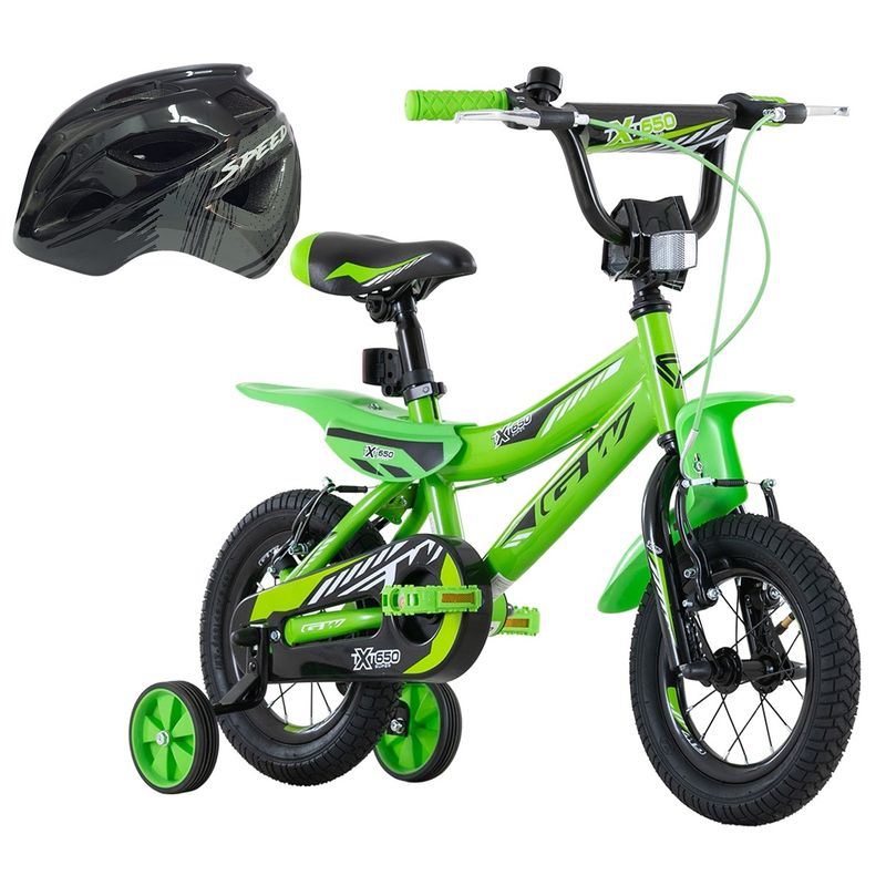 GW - Bicicleta Niño Niña Gw Rin 12 Rueda Auxiliar Con Accesorios