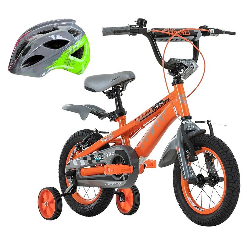 GW - Bicicleta Niño Niña Gw Rin 12 Rueda Auxiliar Con Accesorios