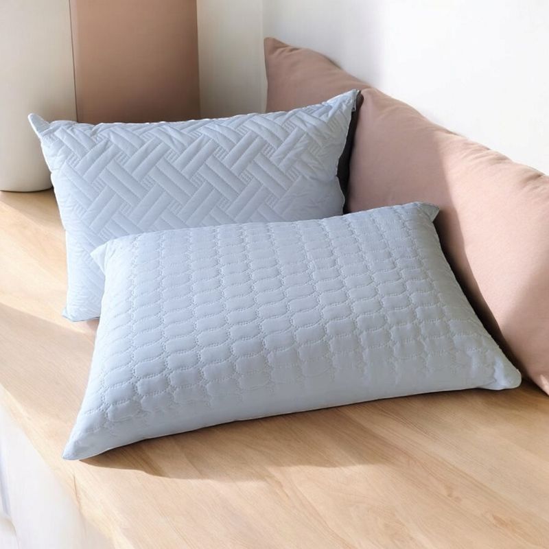 VOYPRE - Set x 2 Almohadas Altas con Funda Gruesa 65x45x16 cm