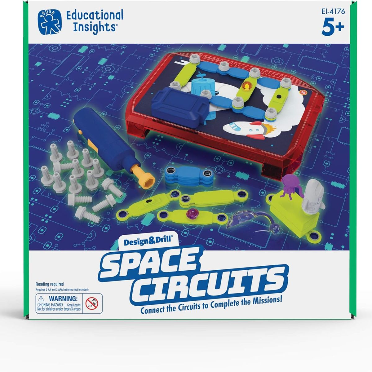 EDUCATIONAL INSIGHTS - Juego Didáctico Circuitos Espaciales Con Taladro Para Niños