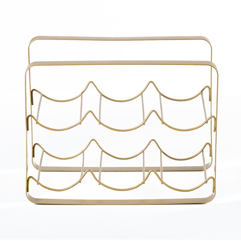 REJIPLAS - Porta vino onix pintado dorado