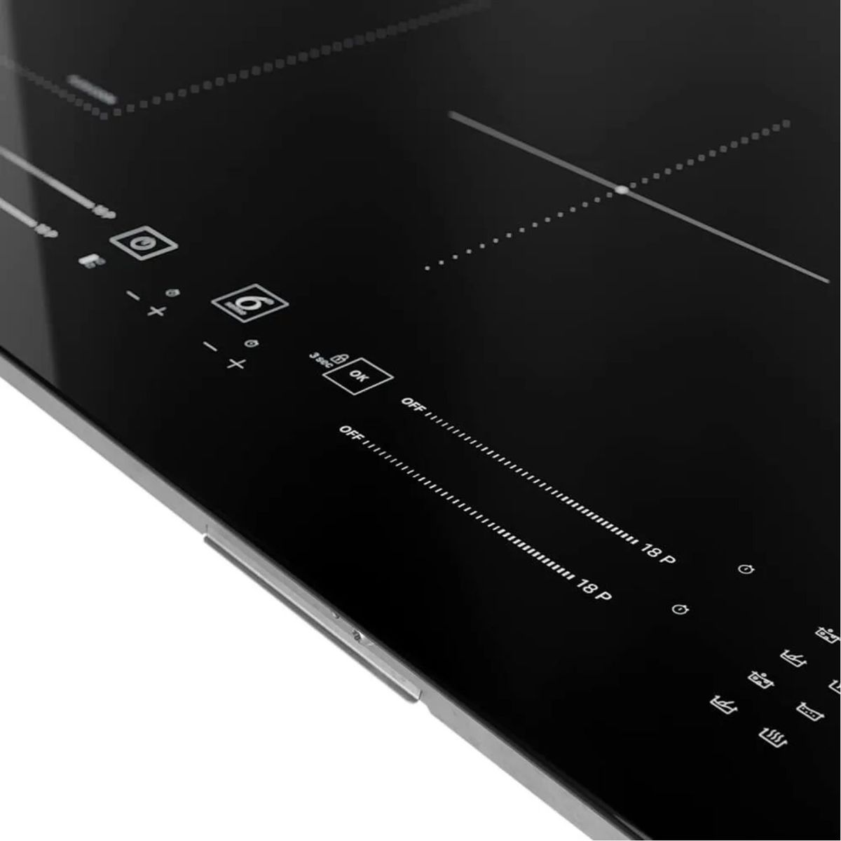 WHIRLPOOL - Estufa Induccion WHIRLPOOL 77cm 4 Puestos ACM708NE Vidrio