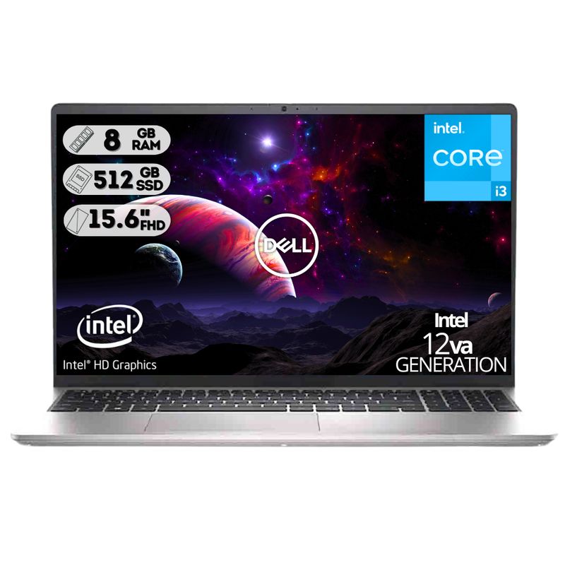 DELL - Portátil Dell Inspiron 3520 Core I3 1215U DDR4 8GB SSD 512GB 15.6" HD