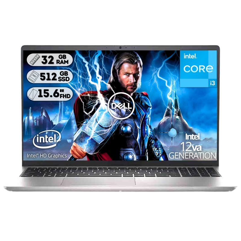 DELL - Portátil Dell Inspiron 3520 Core I3 1215U DDR4 32GB SSD 512GB 15.6" HD