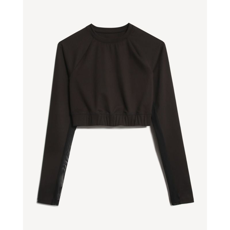 SEVEN SEVEN - Camiseta Para Mujer Crop Top Color Negro Marca Seven Seven #28096246