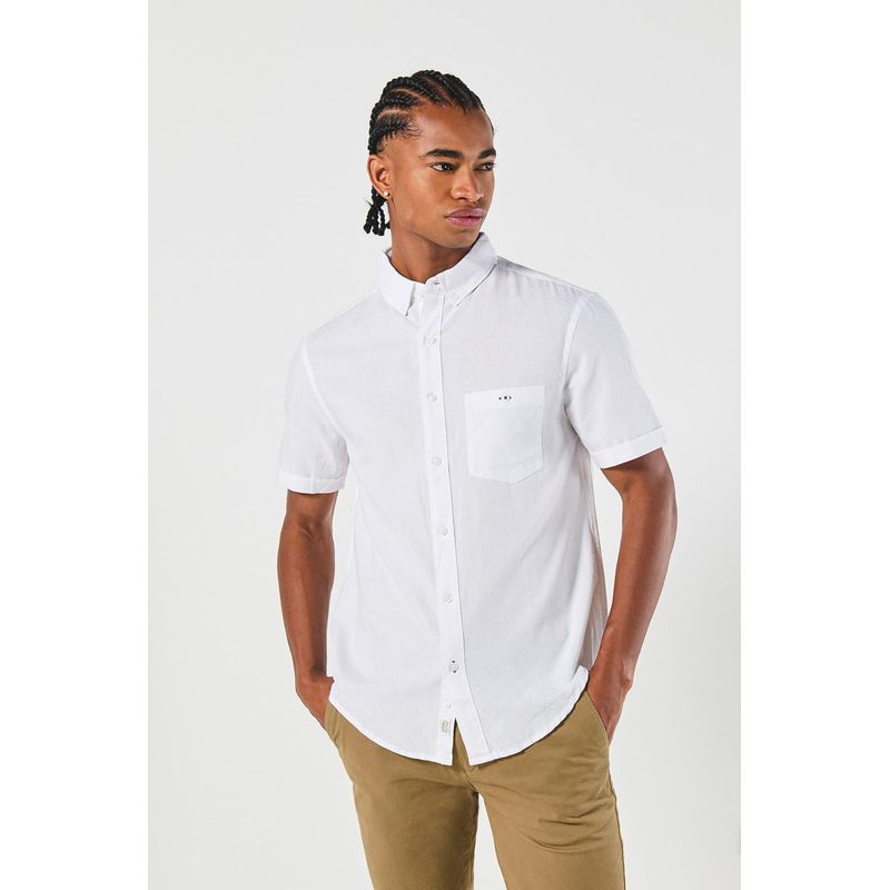 KOAJ - KOAJ Camisa con cuello button down, manga corta con colores so HOMBRE