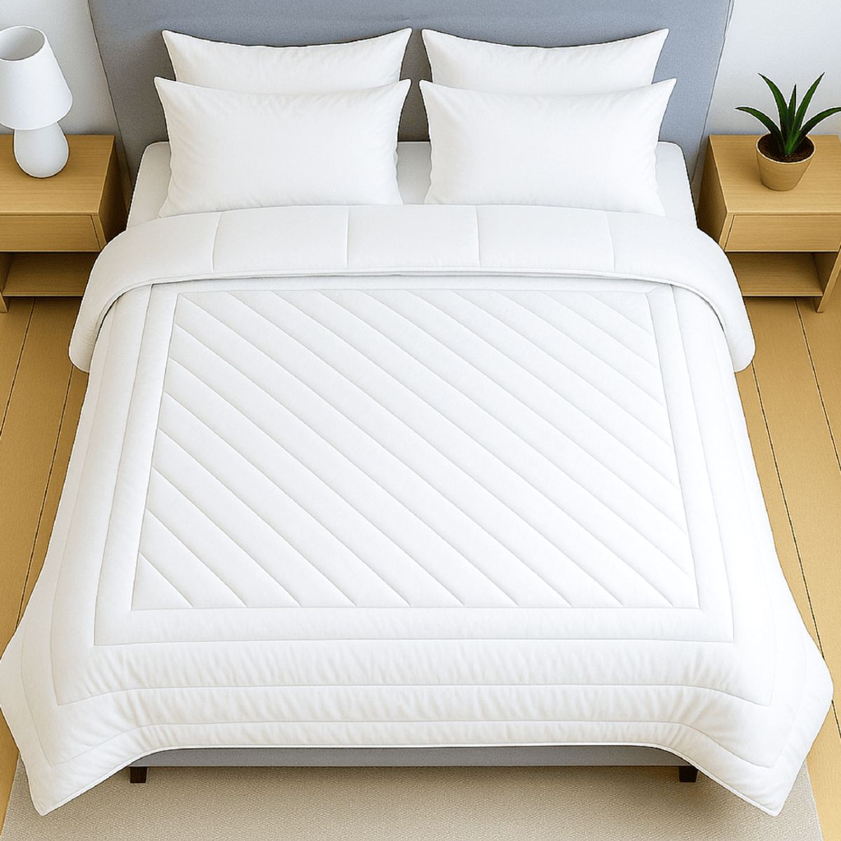 PLUMA LUNA - Plumon Cobija en pluma 100% - Goose - Ganso  King