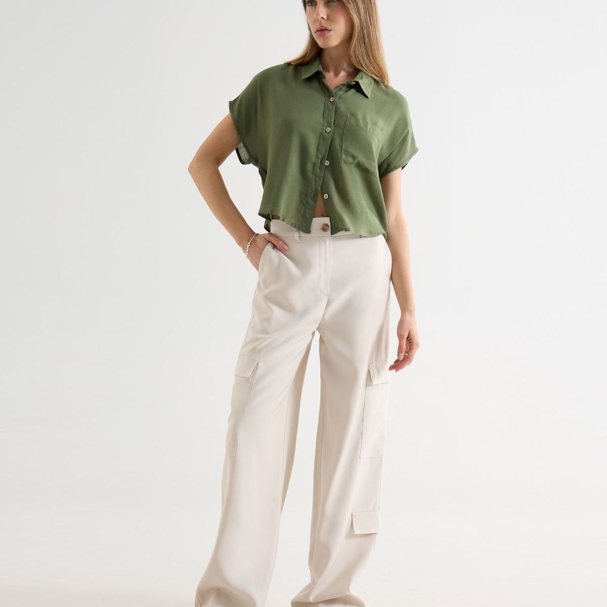 SEVEN SEVEN - Pantalón Para Mujer Moda Color Arena Marca Seven Seven #28071901