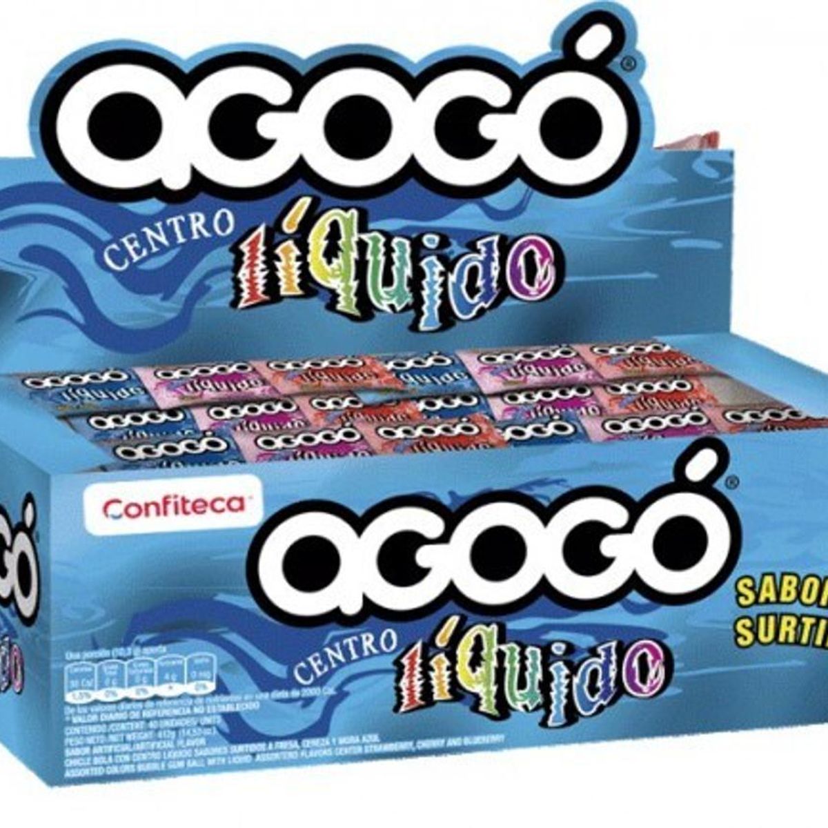 NACIONAL - Chicle Agogo Centro Liquido Liquido X 40 unidades