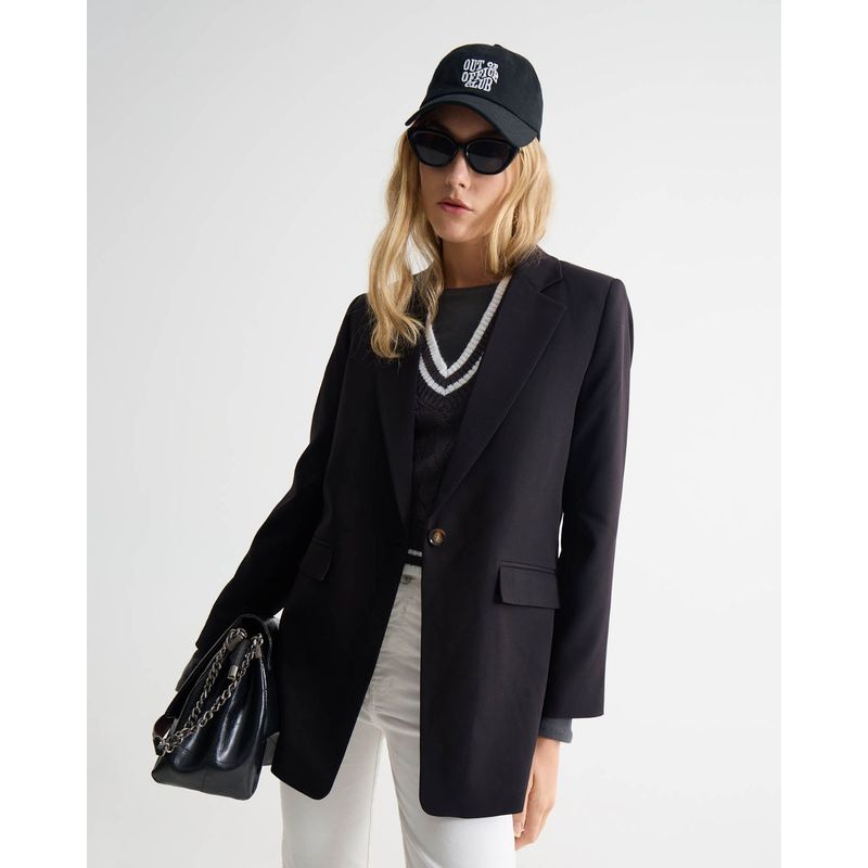 SEVEN SEVEN - Blazer Para Mujer  Color Negro Marca Seven Seven #28400053