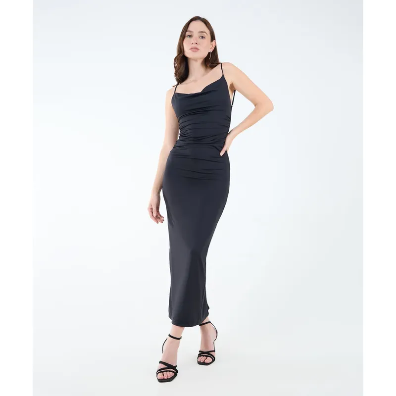 SEVEN SEVEN - Vestido Para Mujer M/Sisa Largo Color Negro Marca Seven Seven #28171339