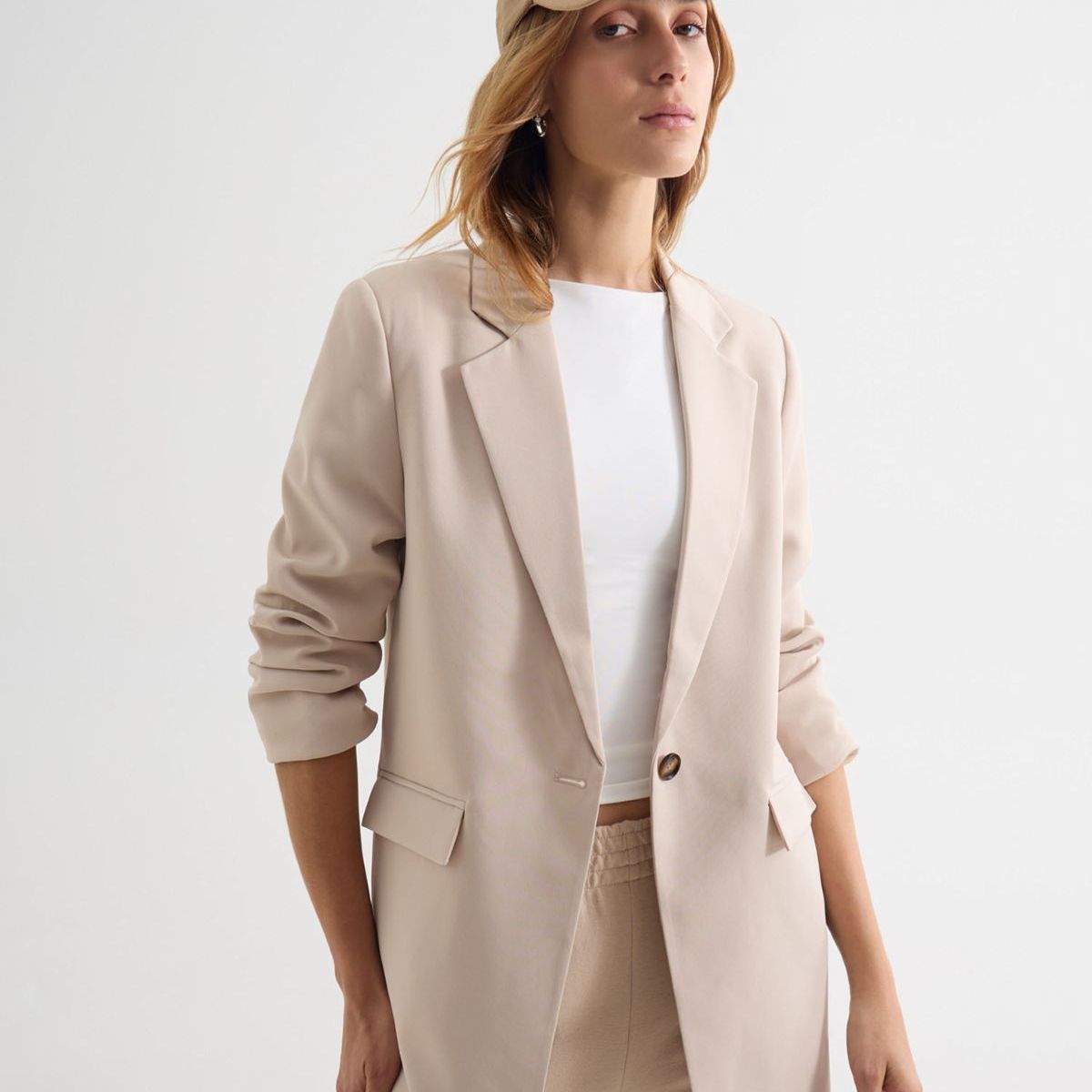 SEVEN SEVEN - Blazer Para Mujer  Color Beige Marca Seven Seven #28400053