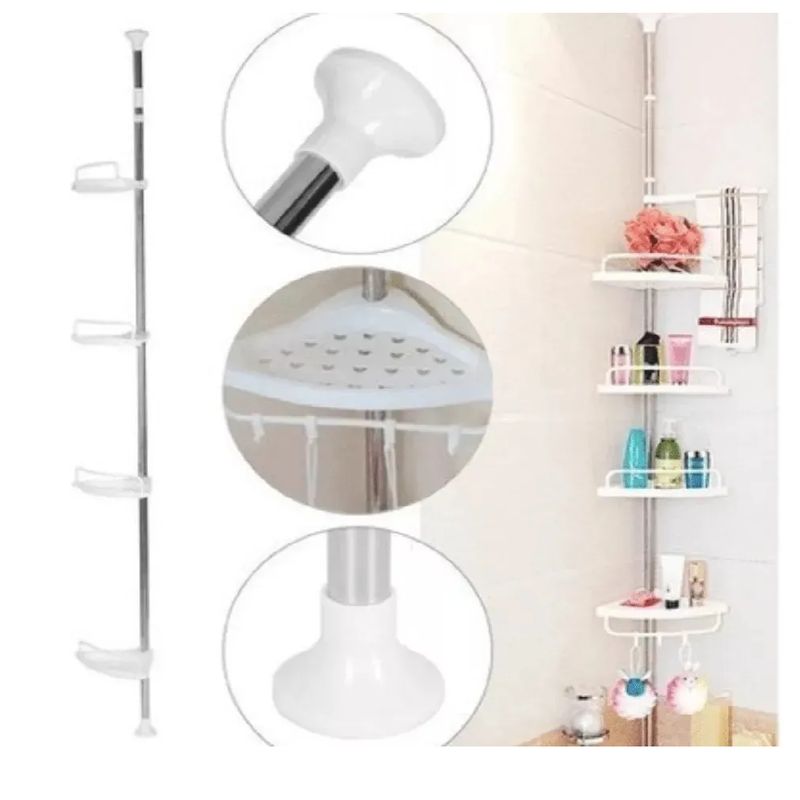 SKY - Organizador Esquinero De Baño Y Ducha 3.2 Mts
