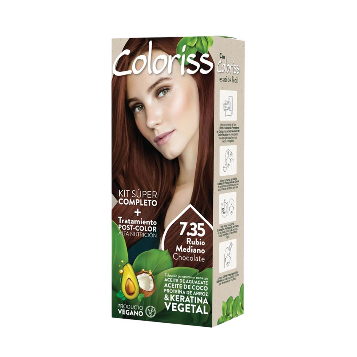 COLORISS - Tinte Capilar Coloriss Kit No735 50gr